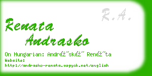 renata andrasko business card
